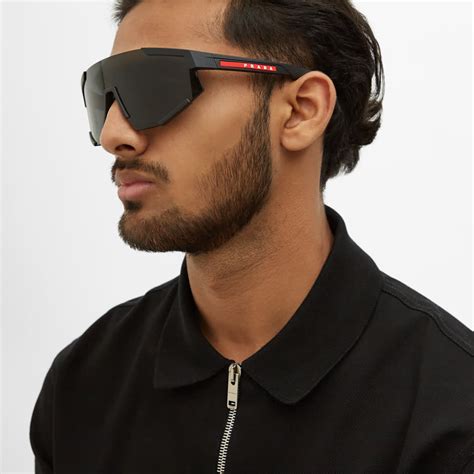 prada sonnenbrille herren verspiegelt|Prada Linea Rossa Impavid Sonnenbrille.